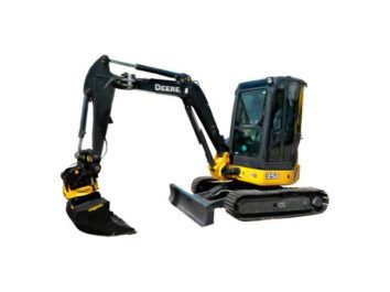 John Deere 35D with Tiltrotator