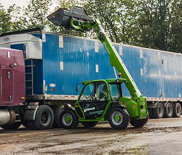 Crane and Boom Truck