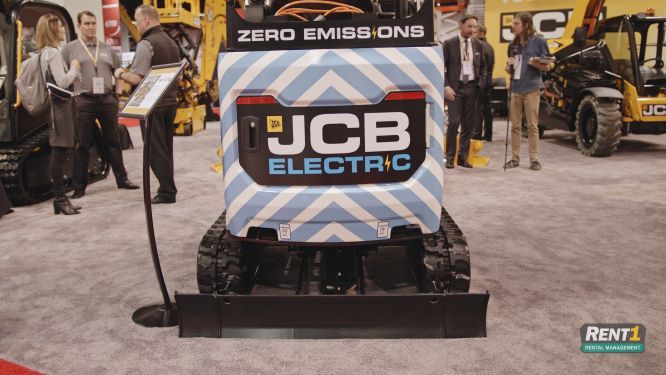 JCB 19C-1E Electric Excavator as seen at the ARA show 2019