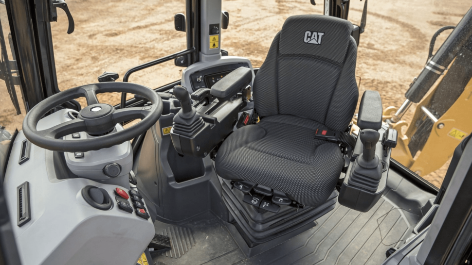 Cabin Interior of a backhoe